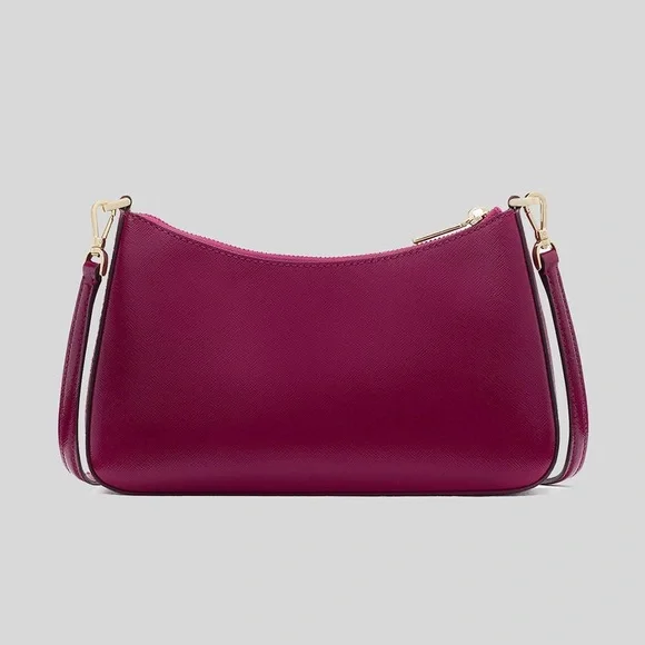NWT- KATE SPADE Madison Faux Pearl Convertible Crossbody Bag Dark Raspberry